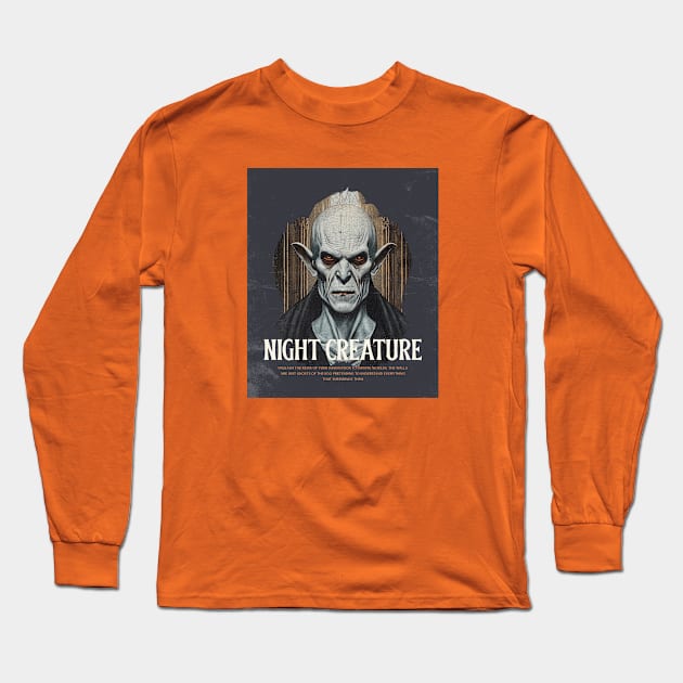 Night Creature Long Sleeve T-Shirt by AlmostMaybeNever